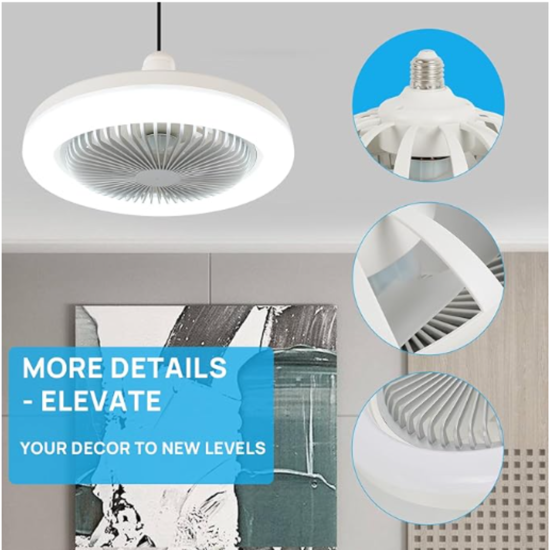 Miniatura 2 de Bombillo Led 3 Luces Con Ventilador